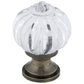 Eclectic Knob, 1-1/8" D, Antique English, Clear alt 0