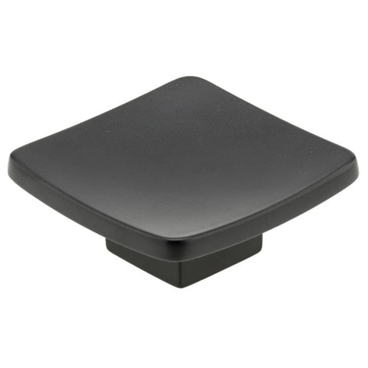 Contemporary Knob, 2-1/4" x 2-1/4", Matte Black alt 0