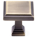 Transitional Knob, 1-1/4" x 1-1/4", Antique English alt 0