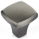 Transitional Knob, 1-1/4" x 1-1/4", Antique Nickel alt 0