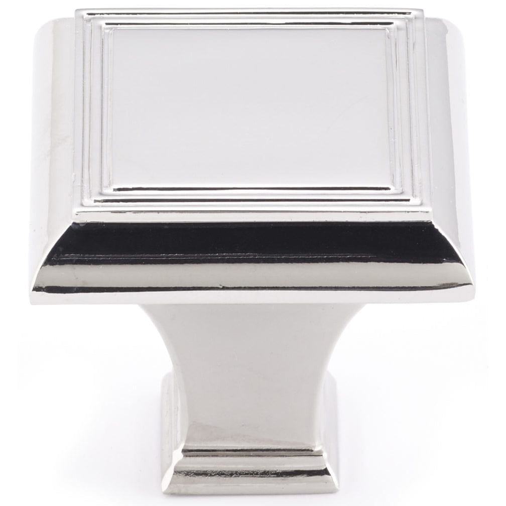 Traditional Knob, 1-3/8" x 1-3/8", Polished Nickel alt 0