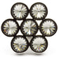 Contemporary Knob, 1-7/8" x 1-23/32", Smoked Crystal, Chrome alt 0