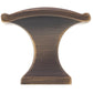 Traditional Knob, 1-3/8" x 25/32", Chocolate Bronze alt 2