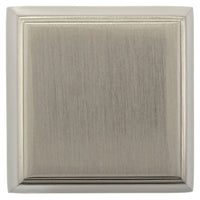 Contemporary Knob, 1-1/32" x 1-1/32", Brushed Nickel alt 0