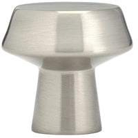 Contemporary Knob, 1-1/16" D, Brushed Nickel alt 0