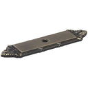 Traditional Backplate for Knob, 4-3/16" x 1-3/32", Antique English alt 0