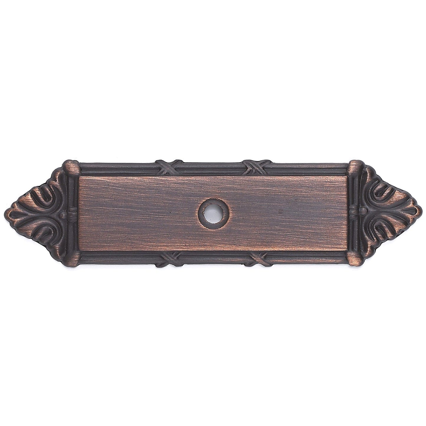 Traditional Backplate for Knob, 4-3/16" x 1-3/32", Brushed Oil-Rubbed Bronze alt 0