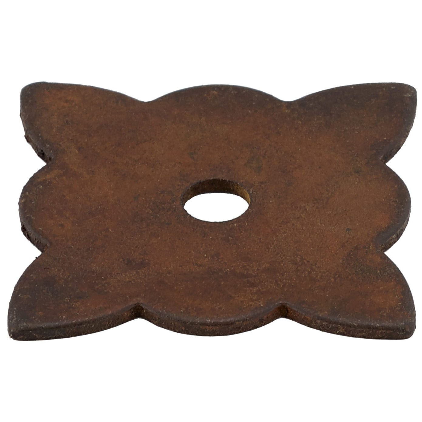 Traditional Knob Backplate, 1-3/8" x 1-3/8", Rust alt 0