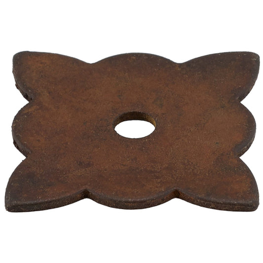 Traditional Knob Backplate, 1-3/8" x 1-3/8", Rust alt 0