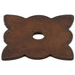 Traditional Knob Backplate, 1-3/8" x 1-3/8", Rust alt 0