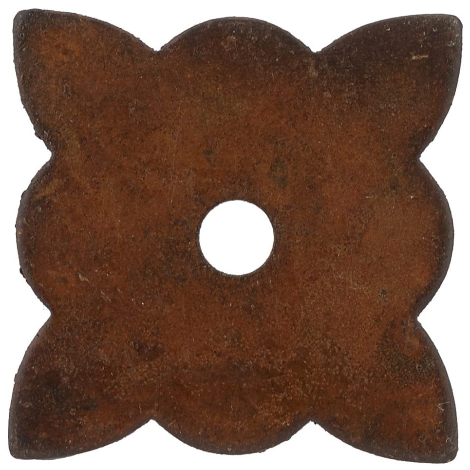Traditional Knob Backplate, 1-3/8" x 1-3/8", Rust alt 0