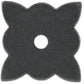 Traditional Knob Backplate, 1-3/8" x 1-3/8", Natural Iron alt 0