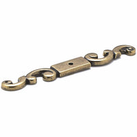 Traditional Backplate for Knob, 5-1/4" x 5/8", Burnished Brass alt 0