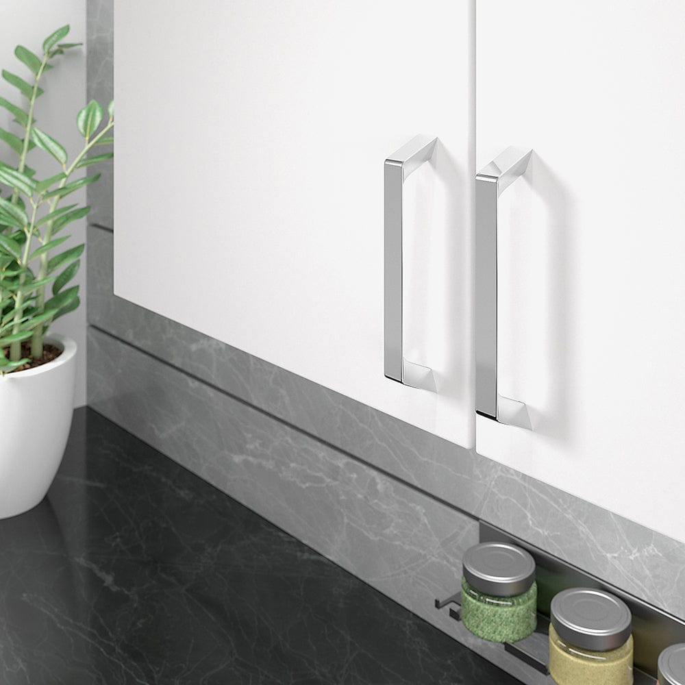 Contemporary Pull, 5-1/16" Center-to-Center, Chrome