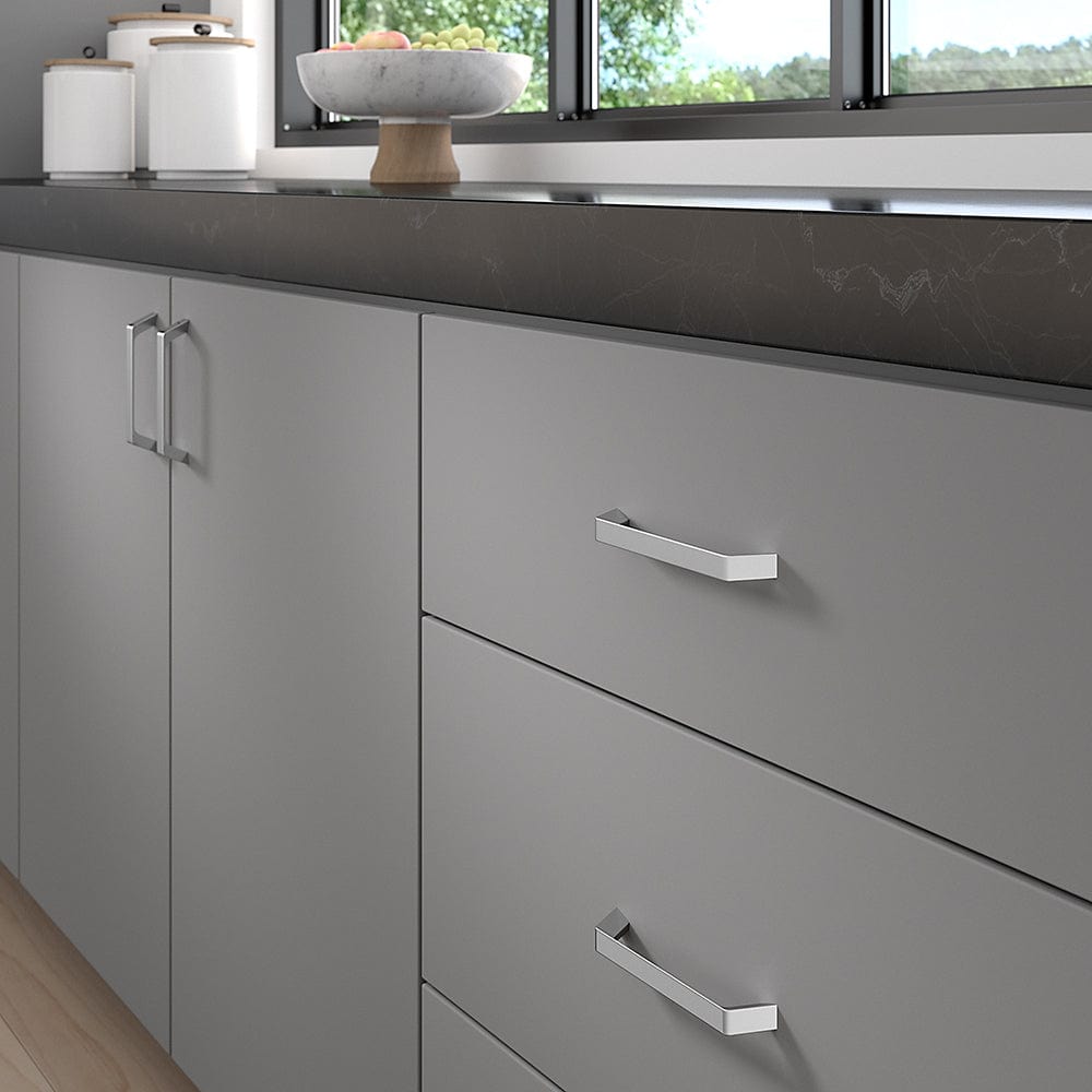 Contemporary Pull, 5-1/16" Center-to-Center, Chrome