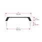 Contemporary Pull, 6-5/16" Center-to-Center, Matte Black