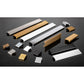Contemporary Edge Pull, 1" Center-to-Center, Chrome alt 0