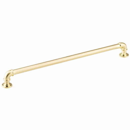 Eclectic Pull, 12-5/8" Center-to-Center, Satin Brass alt 0