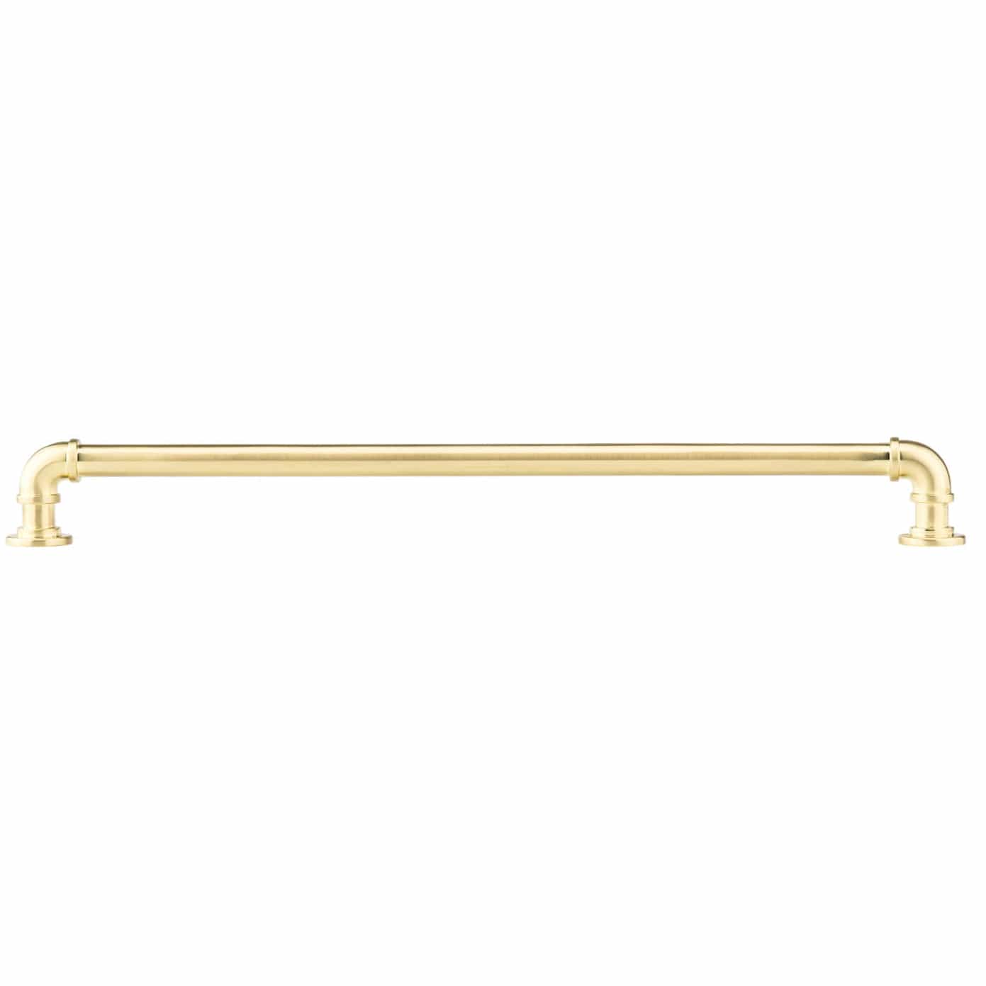 Eclectic Pull, 12-5/8" Center-to-Center, Satin Brass alt 0
