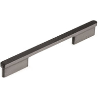 Contemporary Pull, 6-5/16" Center-to-Center, Brushed Black Nickel alt 0