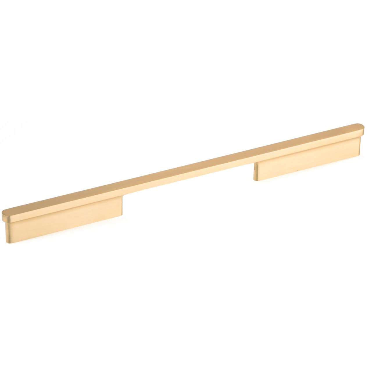 Contemporary Pull, 12-5/8" Center-to-Center, Brushed Gold alt 0