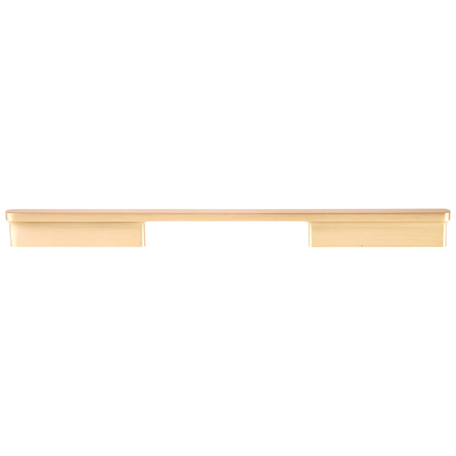 Contemporary Pull, 12-5/8" Center-to-Center, Brushed Gold alt 0