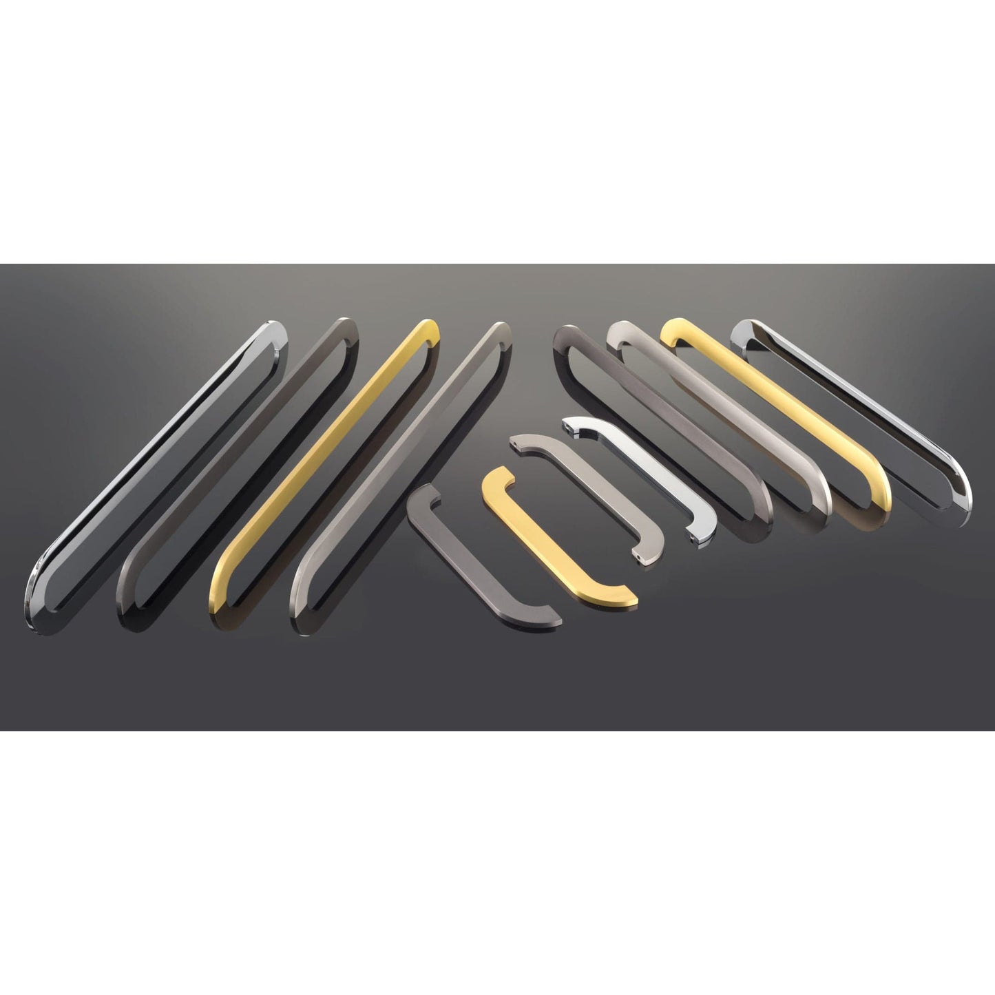 Contemporary Pull, 7-9/16" Center-to-Center, Brushed Gold alt 0