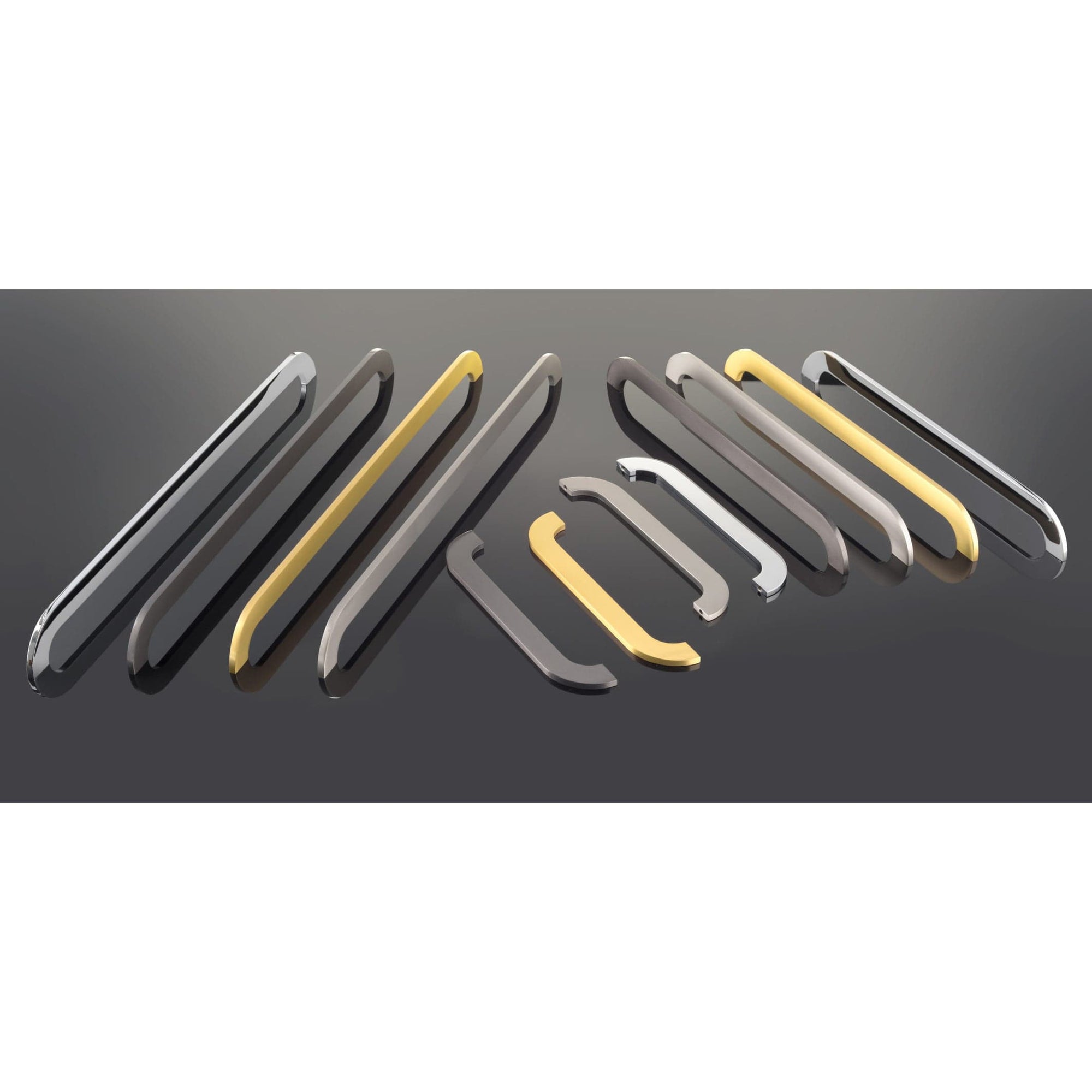 Contemporary Pull, 7-9/16" Center-to-Center, Brushed Black Nickel alt 0