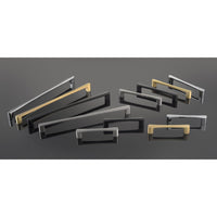 Contemporary Pull, 12-5/8" Center-to-Center, Satin Brass alt 0