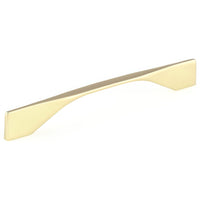 Contemporary Pull, 6-5/16" to 7-9/16" Center-to-Center, Brushed Gold alt 0