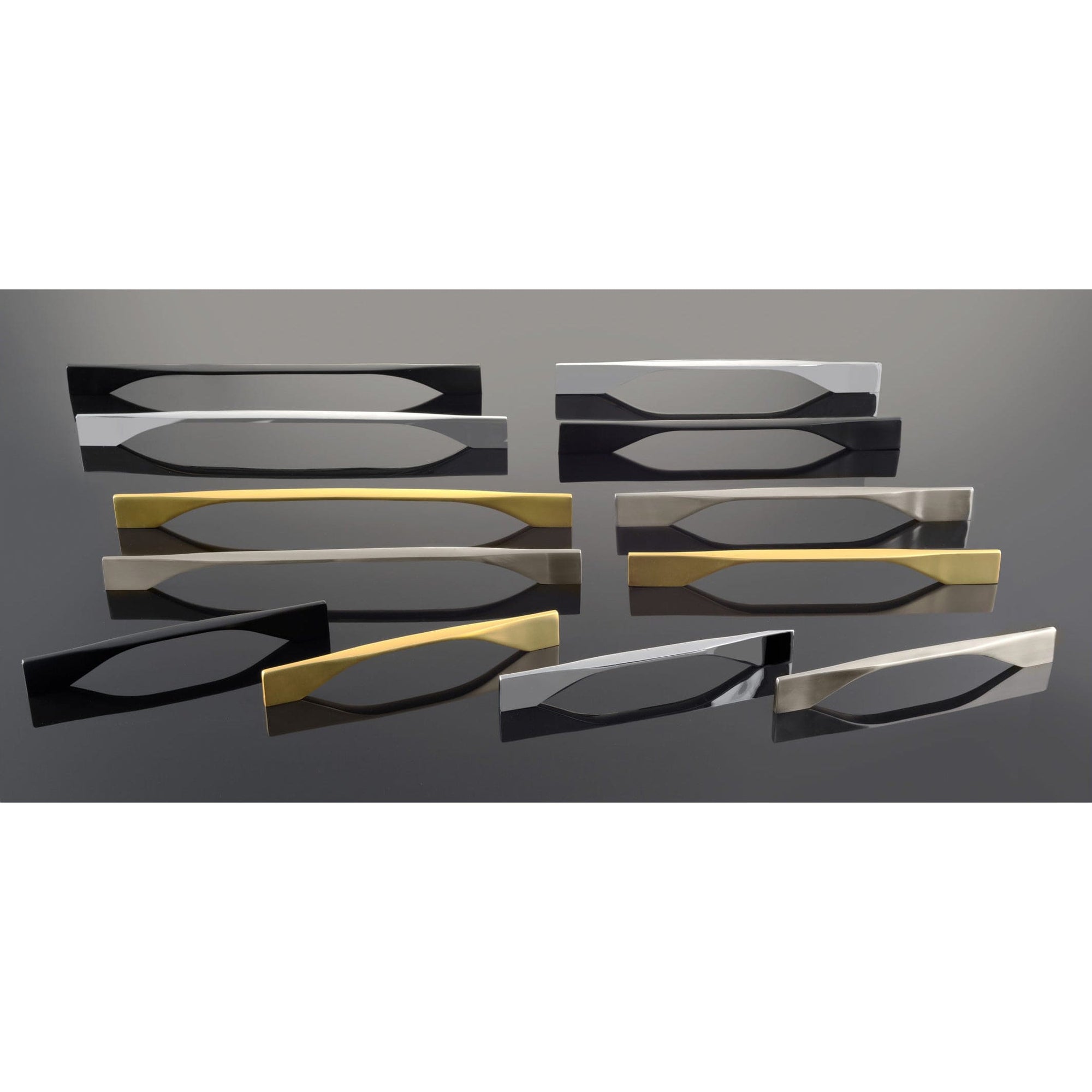 Contemporary Pull, 11-3/8" to 12-5/8" Center-to-Center, Chrome alt 0