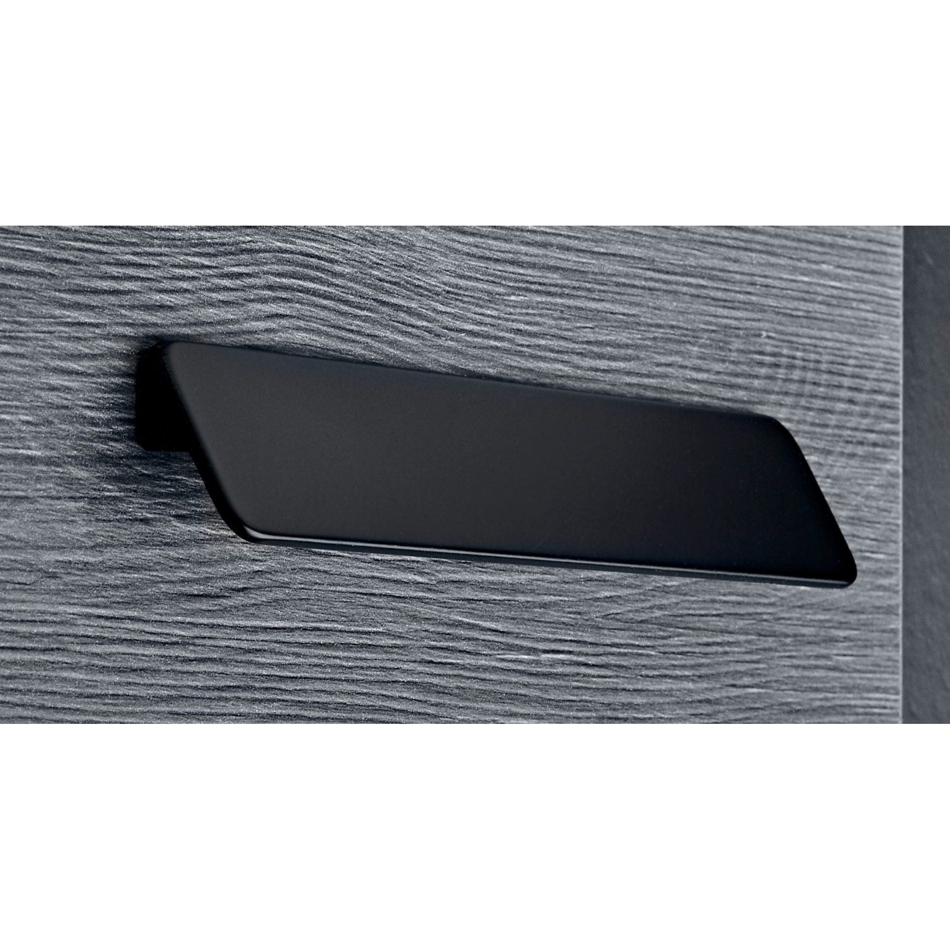 Contemporary Pull, 10-1/8" Center-to-Center, Matte Black alt 0