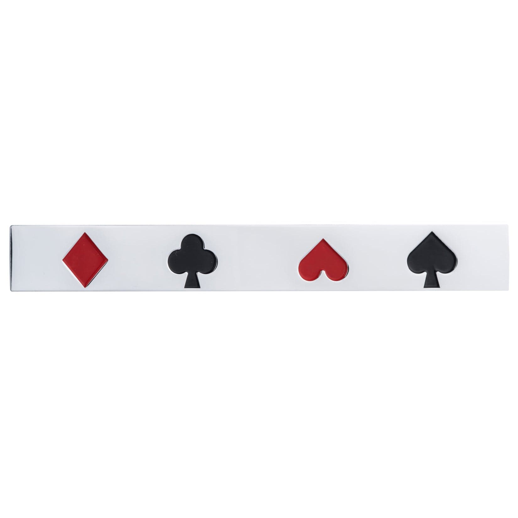 Eclectic Pull, 3-3/4" Center-to-Center, Chrome, Card Game alt 0