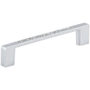 Contemporary Pull, 3-3/4" Center-to-Center, Chrome, Crystal alt 0