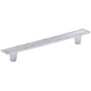 Contemporary Pull, 5-1/16" Center-to-Center, Chrome, Crystal alt 0
