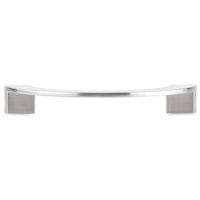 Contemporary Pull, 3-3/4" Center-to-Center, Brushed Nickel alt 0