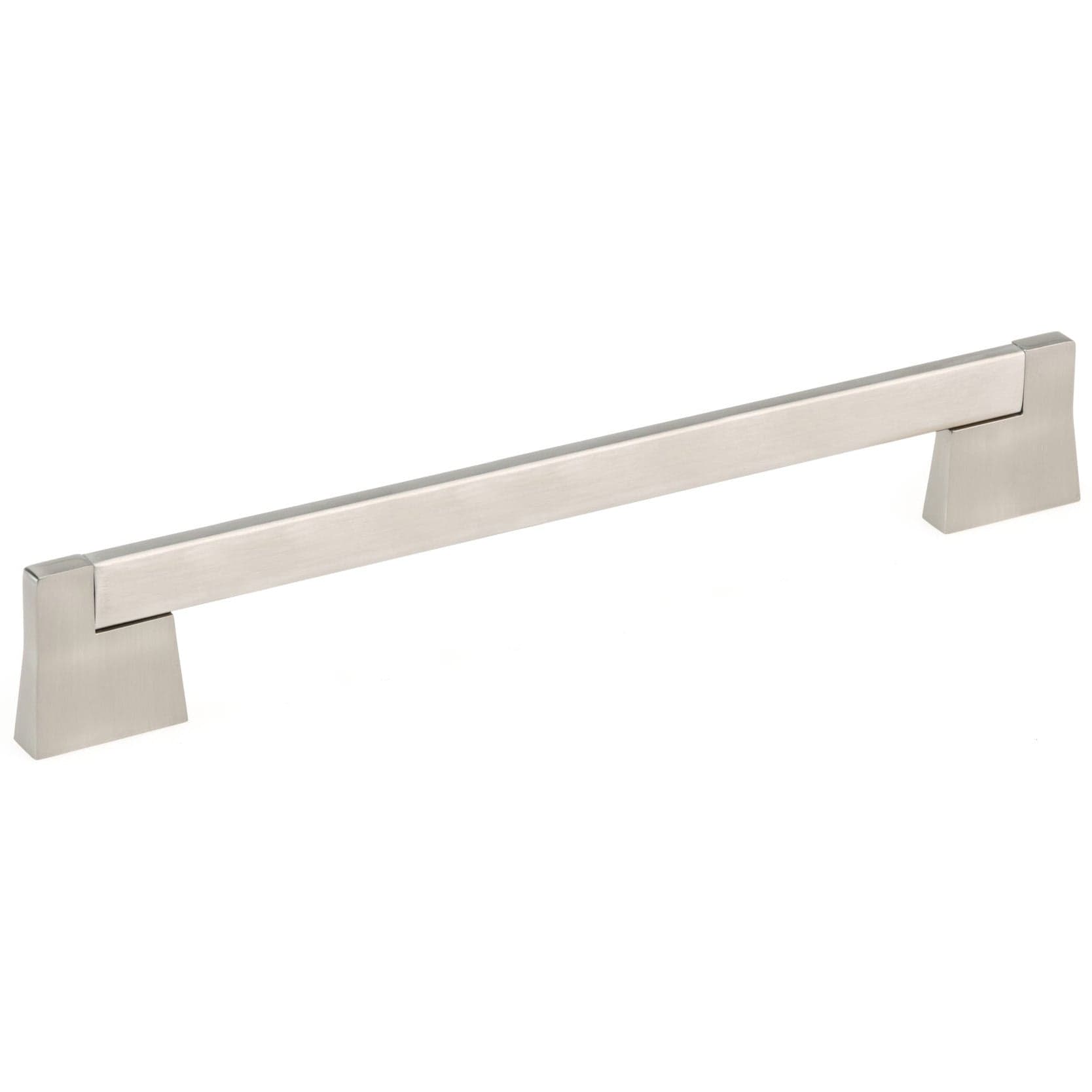 Contemporary Pull, 10-1/8" Center-to-Center, Brushed Nickel alt 0