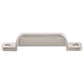 Transitional Cup Pull, 3-3/4" Center-to-Center, Brushed Nickel alt 0
