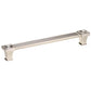 Transitional Pull, 7-9/16" Center-to-Center, Brushed Nickel alt 0