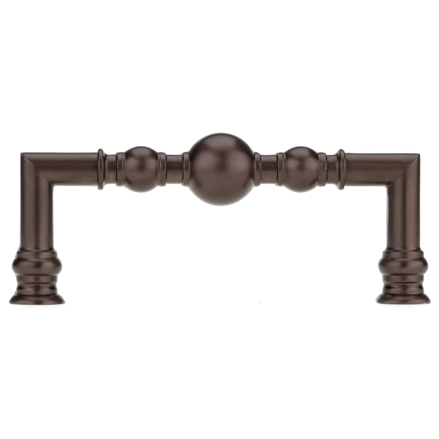 Traditional Pull, 3-3/4" Center-to-Center, Honey Bronze alt 0