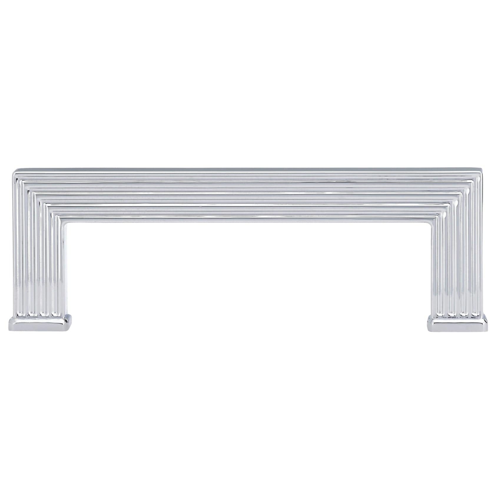 Transitional Pull, 3-3/4" Center-to-Center, Chrome alt 0