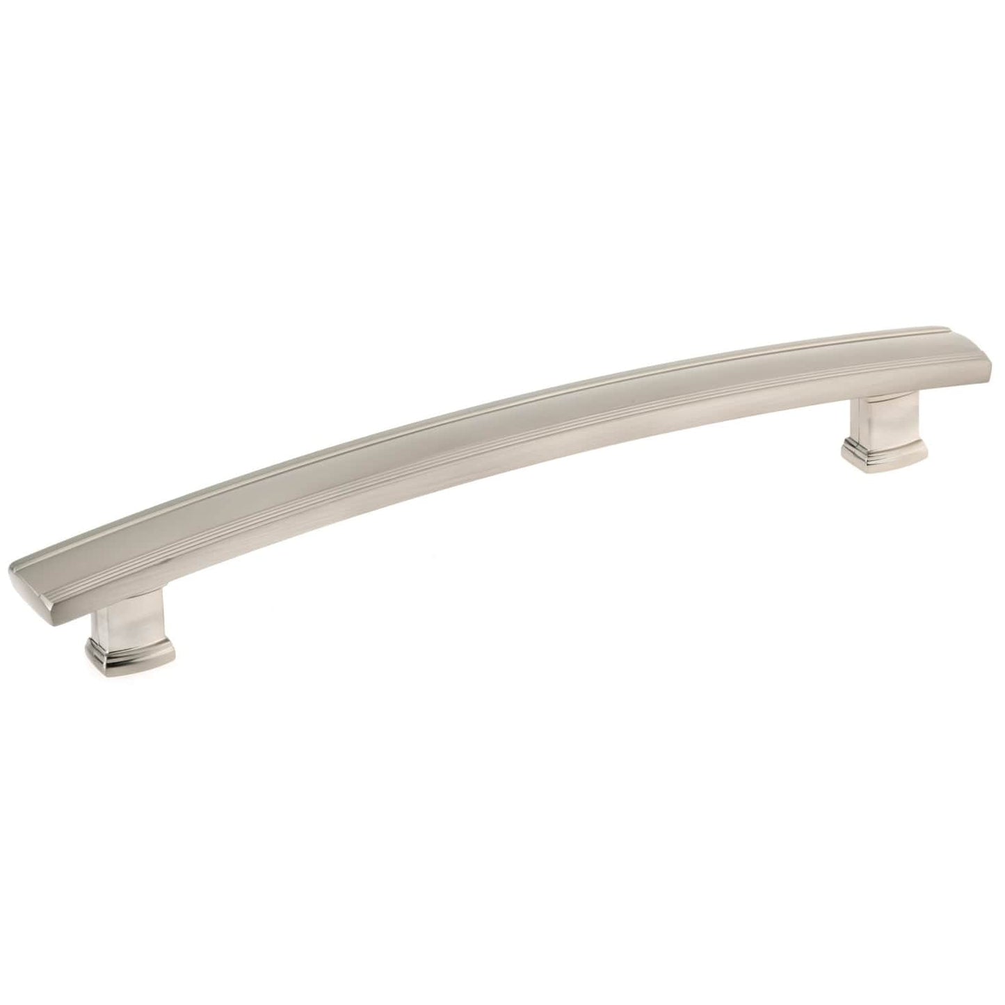 Transitional Pull, 7-9/16" Center-to-Center, Brushed Nickel alt 0