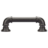 Eclectic Barn Door Pull, 6-5/16" Center-to-Center, Matte Black alt 0