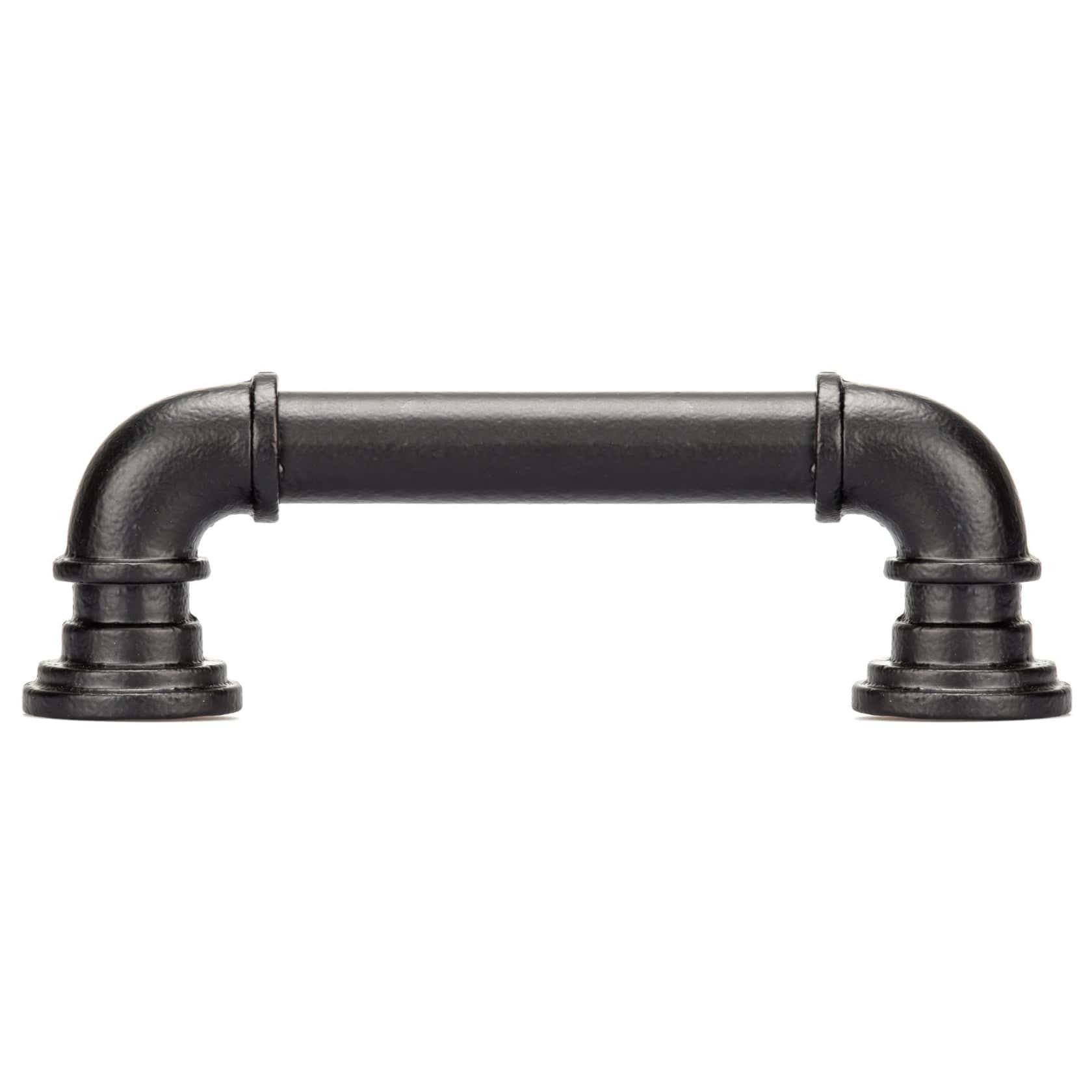 Eclectic Barn Door Pull, 6-5/16" Center-to-Center, Matte Black alt 0