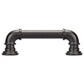 Eclectic Barn Door Pull, 6-5/16" Center-to-Center, Matte Black alt 0