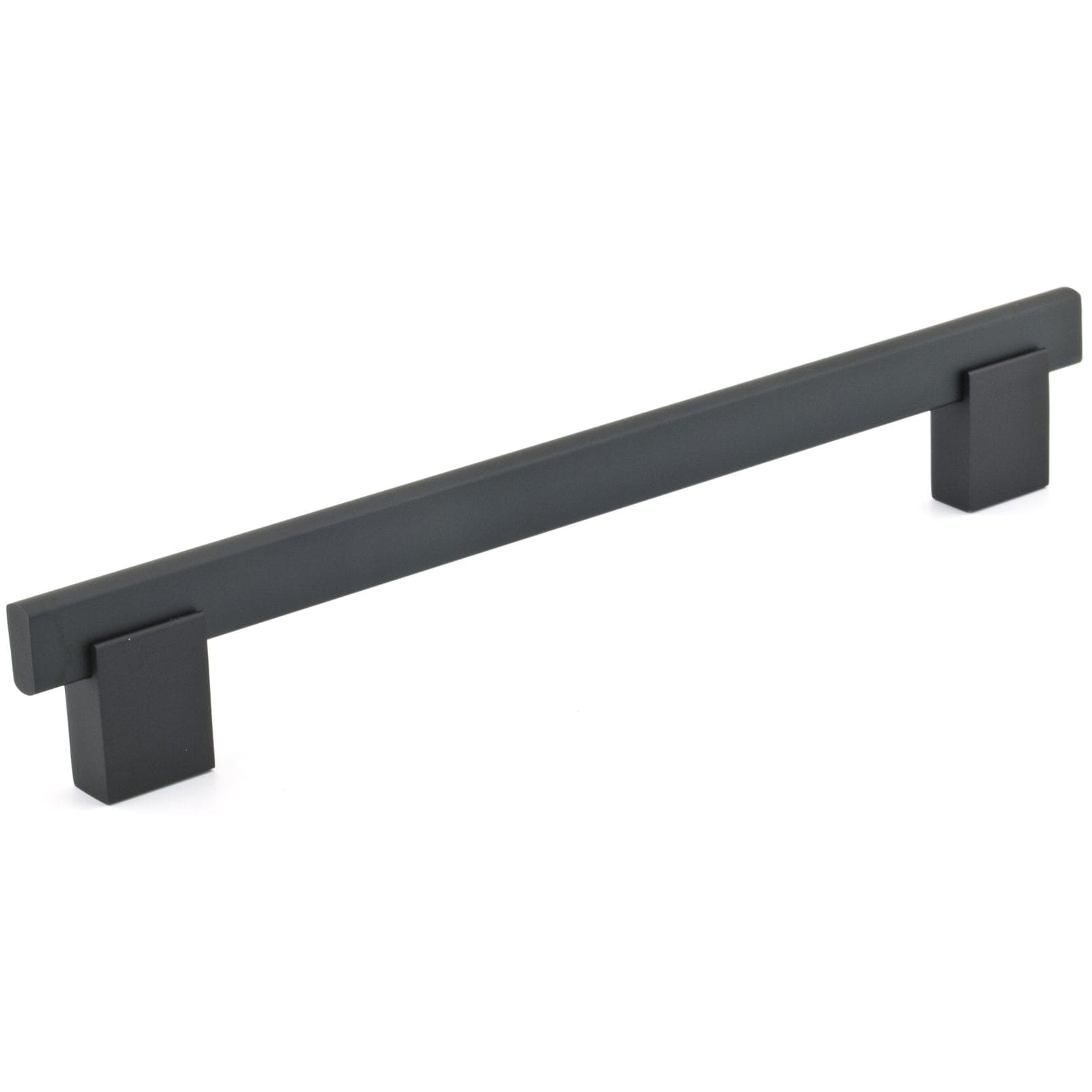 Contemporary Pull, 7-9/16" Center-to-Center, Matte Black alt 0