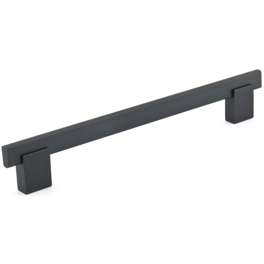 Contemporary Pull, 7-9/16" Center-to-Center, Matte Black alt 0