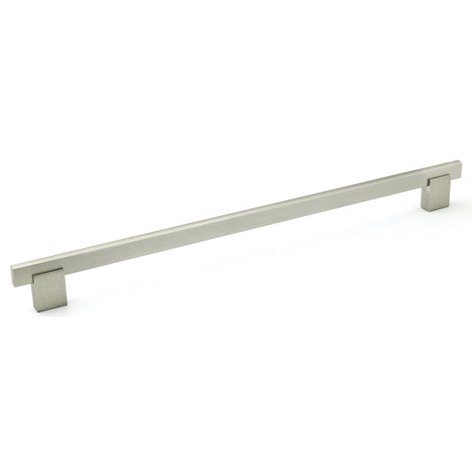 Contemporary Pull, 10-1/8" Center-to-Center, Brushed Nickel alt 0