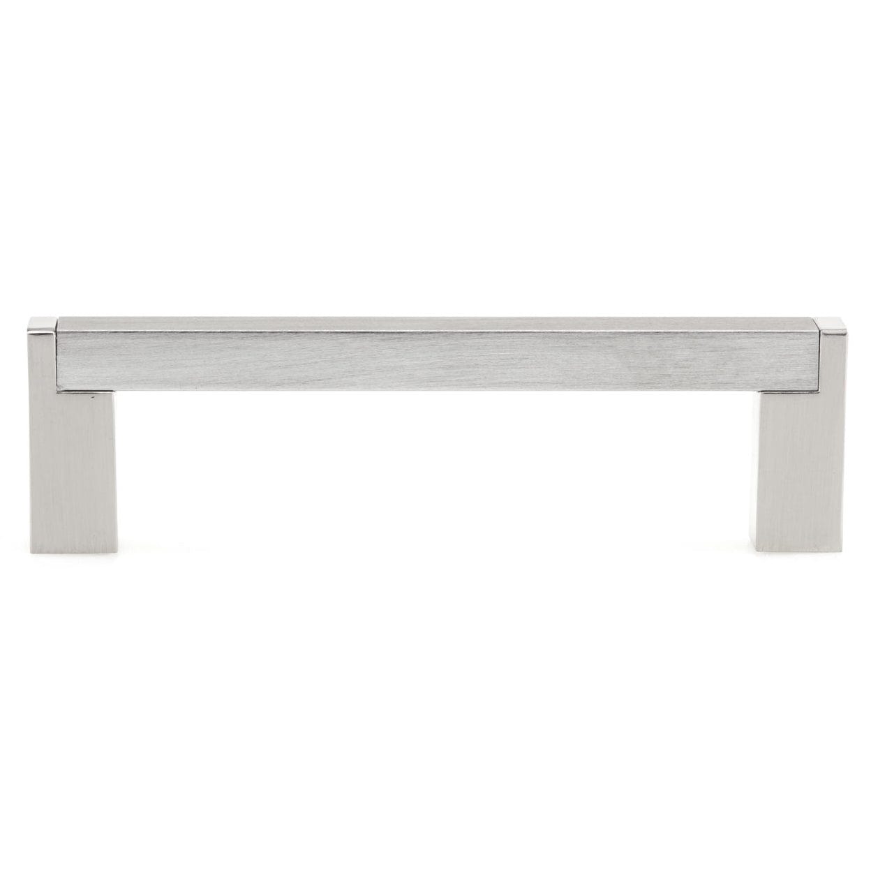 Contemporary Pull, 3-3/4" Center-to-Center, Brushed Nickel alt 0