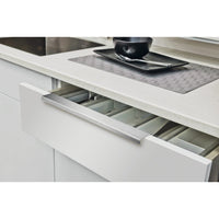 Contemporary Edge Pull, 29" Center-to-Center, Stainless Steel alt 0